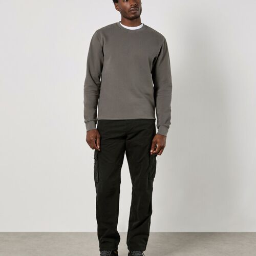 Regular fit piqué sweatshirt Thumbnail