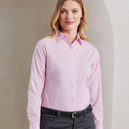 Women's poplin long sleeve blouse Thumbnail