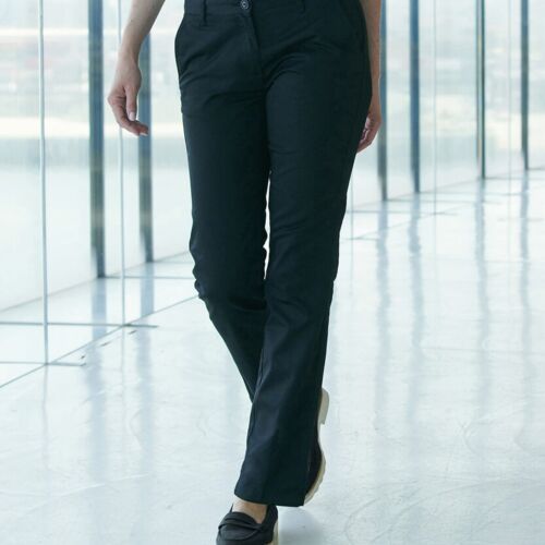 Women's 65/35 flat fronted chino trousers Thumbnail