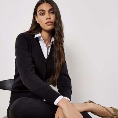 Women's Arundel v-neck cardigan long sleeve (classic fit) Thumbnail