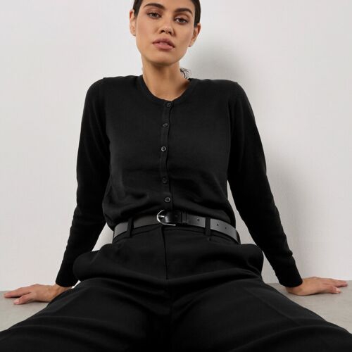 Women's Arundel crew neck cardigan long sleeve (classic fit) Thumbnail