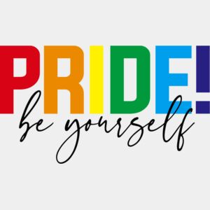 PRIDE Be Yourself T-Shirt Heat Transfer Print Thumbnail
